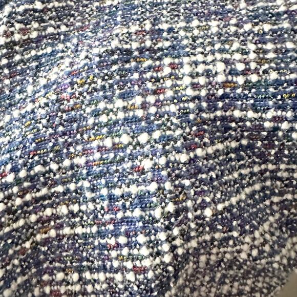 Jasambac Shimmer Tweed Bodycon Midi Dress Wrap Split Hem women’s Size Small - Picture 9 of 14